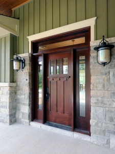 The Brown or Wood finish Door