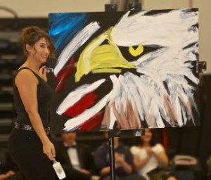 Talent show painter